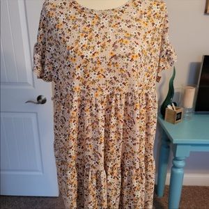 Chic Soul Floral Babydoll Top
